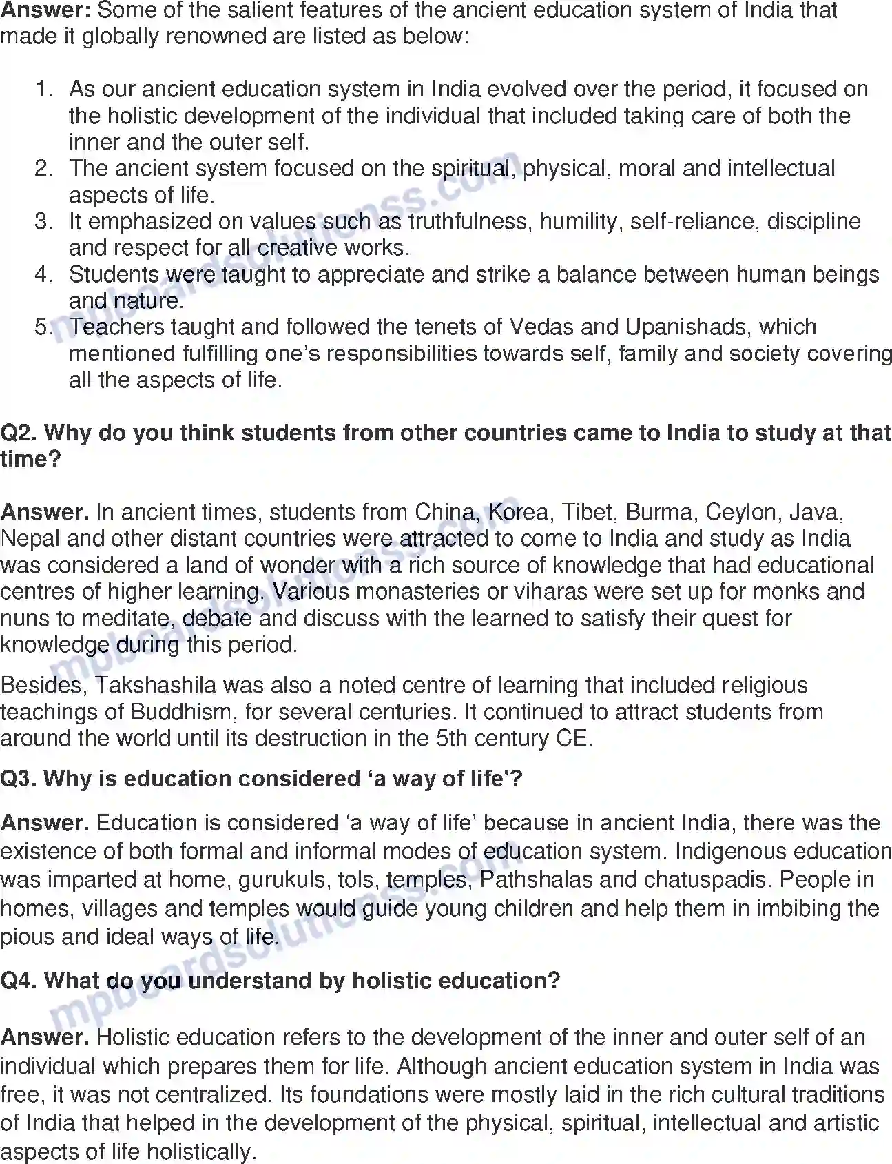 MP Board Book for Class 8 English Ancient Education System Of India Image 3