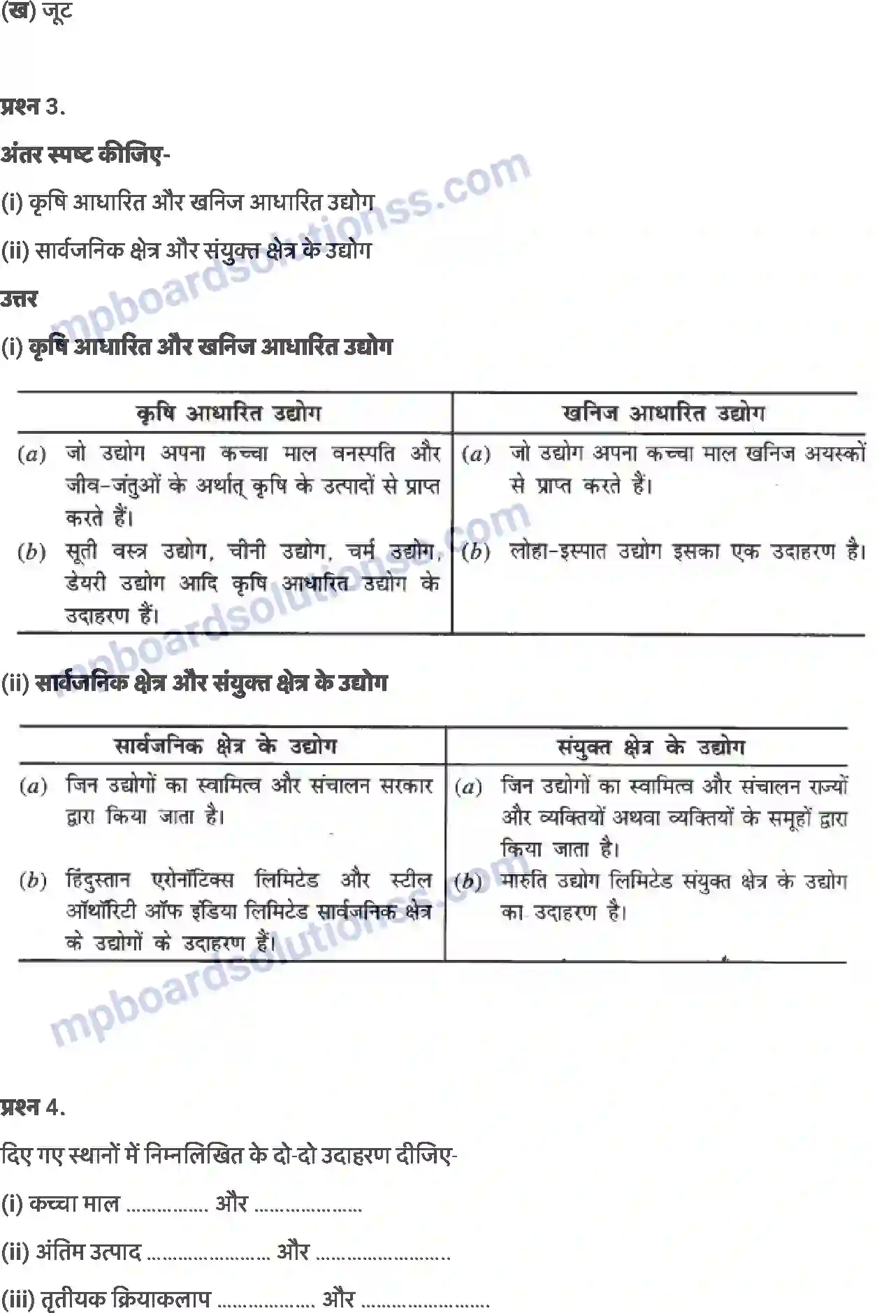 MP Board Book for Class 8 Geography उद्योग Image 3
