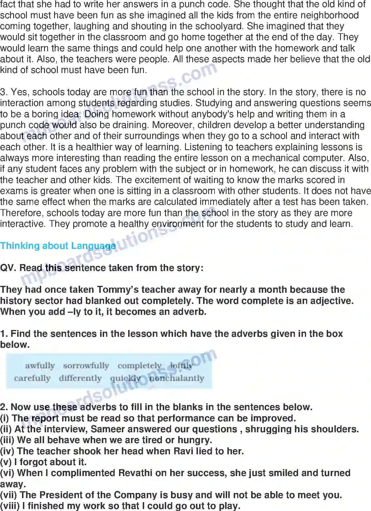 MP Board Book for Class 9 English The Fun They Had Image 4