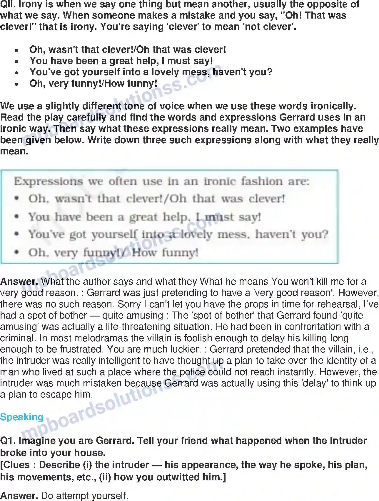 MP Board Book for Class 9 English If I Were You Image 6