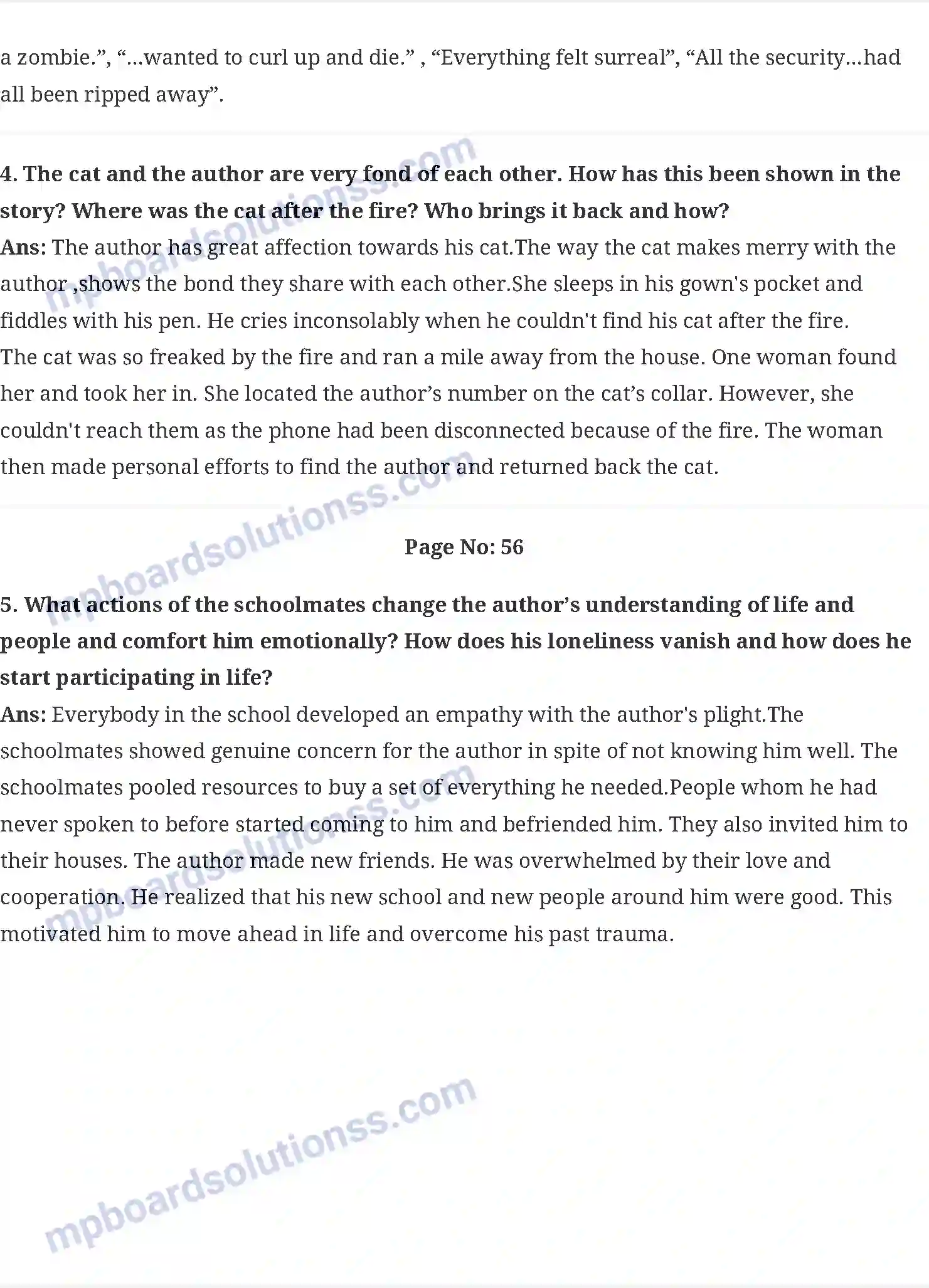 MP Board Book for Class 9 English A House Is Not A Home Image 2