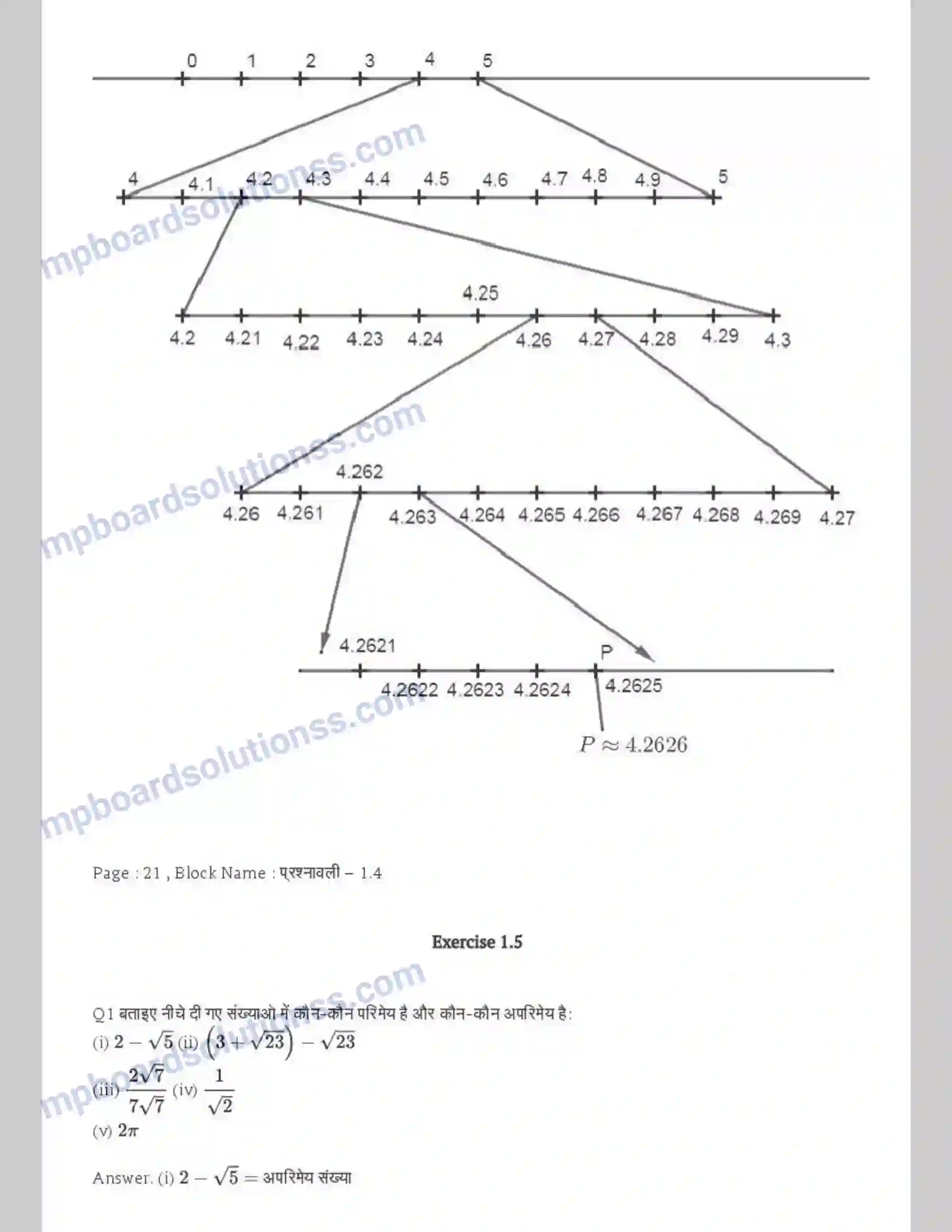MP Board Book for Class 9 Maths संख्या पद्धति Image 11