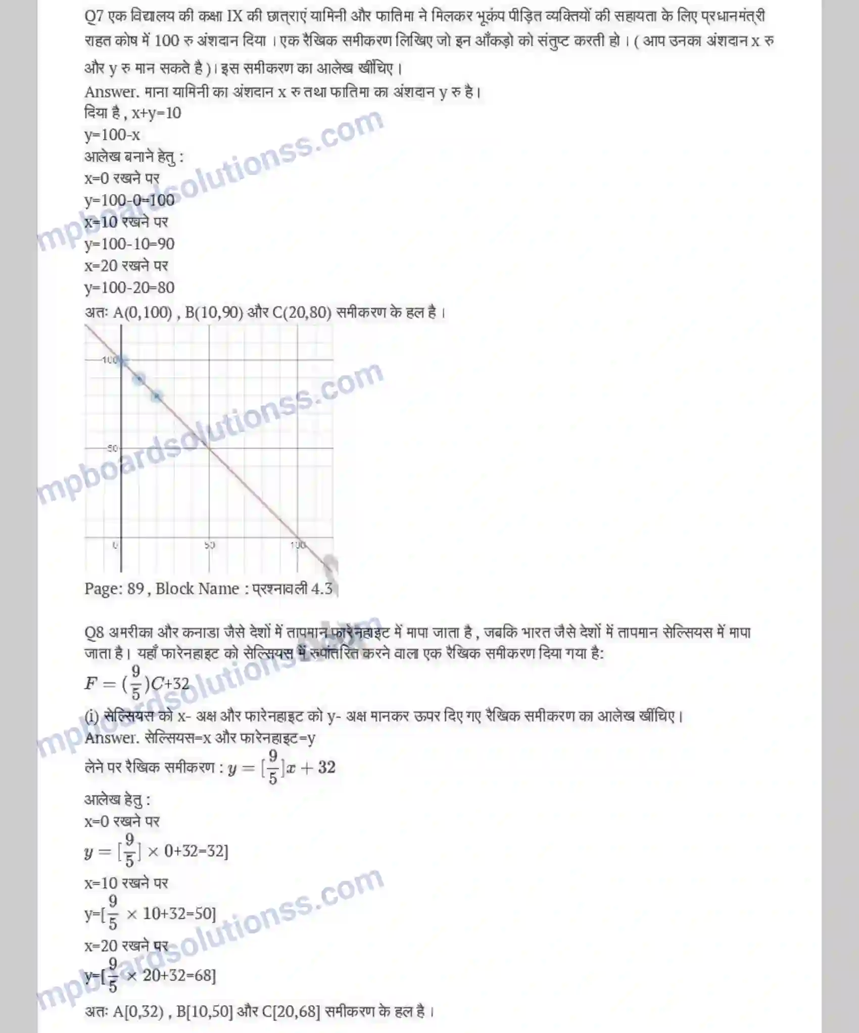 MP Board Book for Class 9 Maths दो चरों वाले रैखिक समीकरण Image 9
