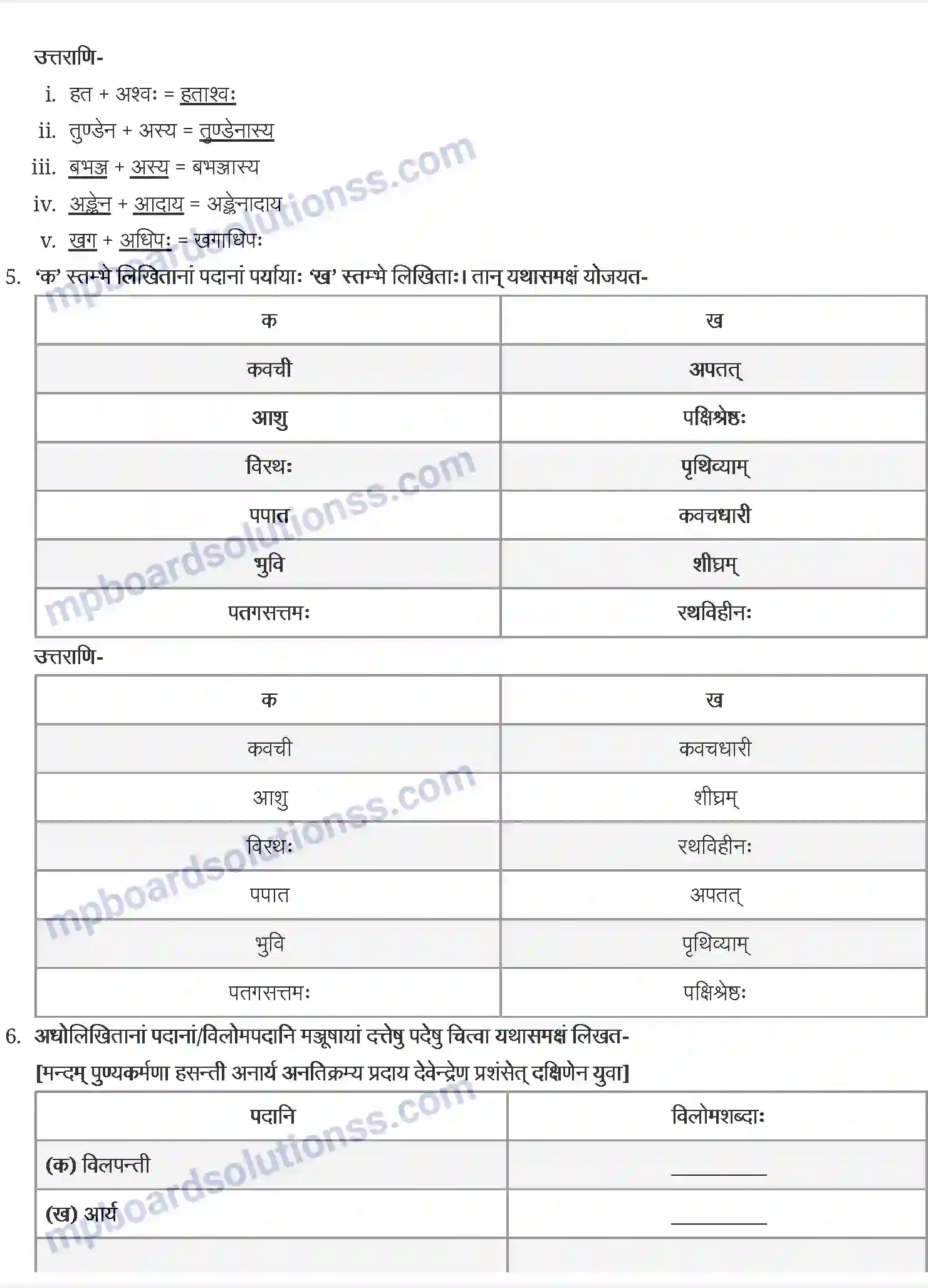 MP Board Book for Class 9 Sanskrit जटायोः शौर्यम् Image 3