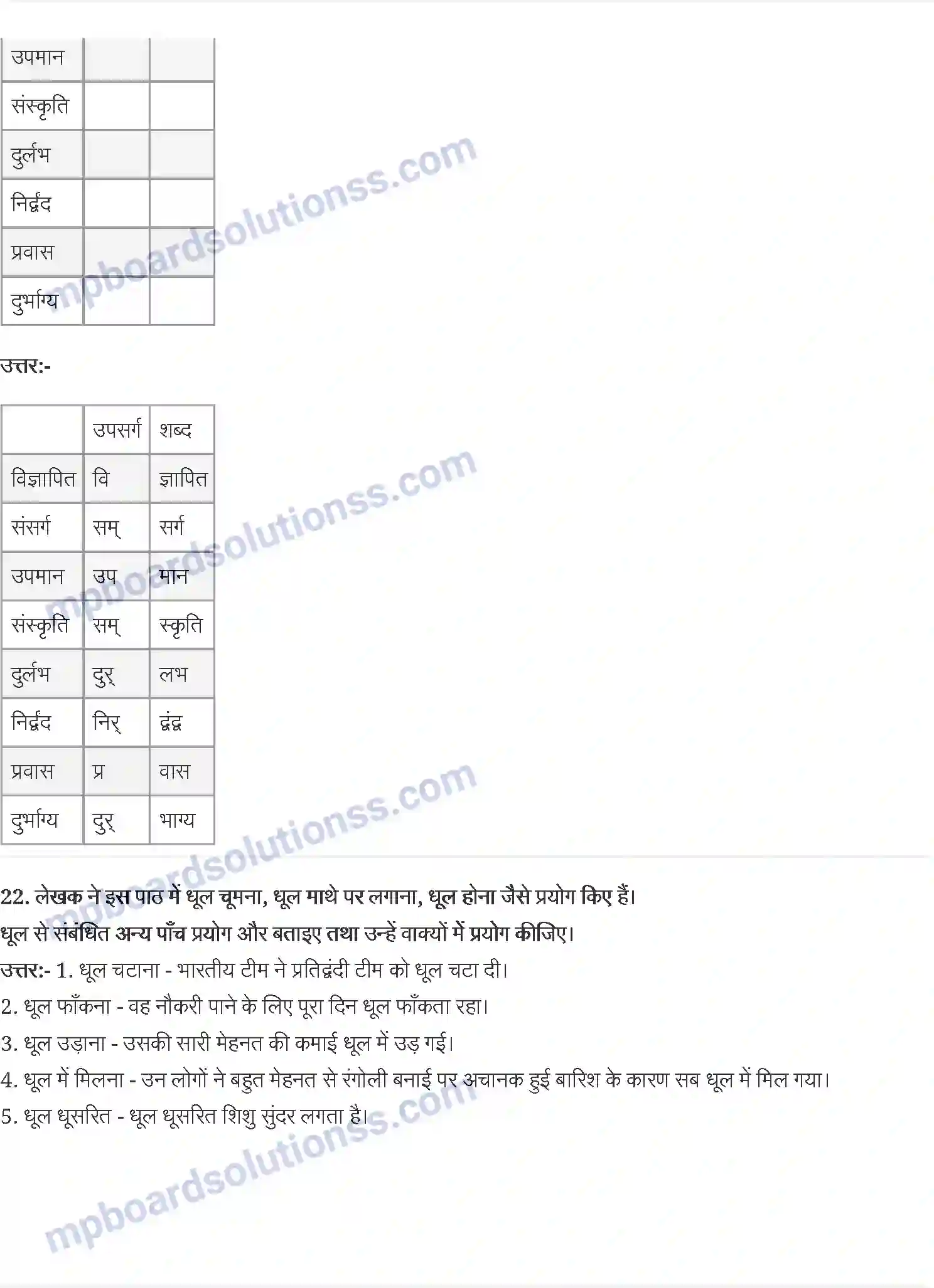 MP Board Book for Class 9 Hindi रामविलास शर्मा - धूल Image 5